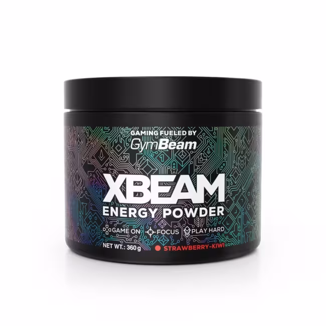 GymBeam XBEAM Energy Powder 360 g, strawberry kiwi