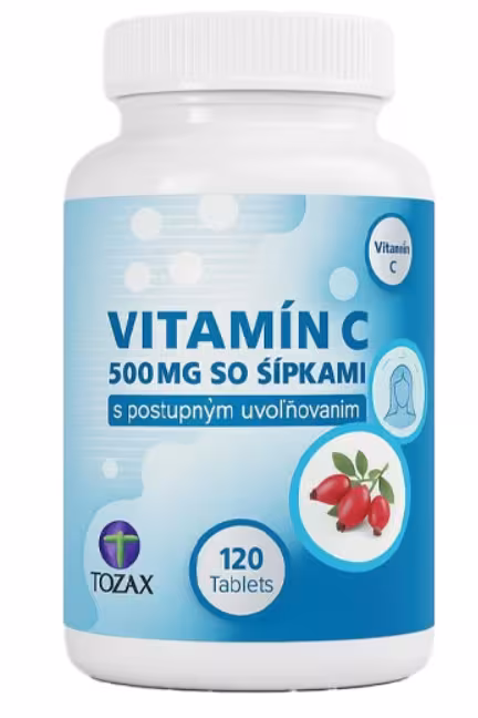 Tozax Vitamín C 500 mg so šípkami 120 tabliet