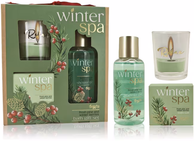 ACCENTRA Winter Spa so skleneným svietnikom Zimné ovocie 100 ml