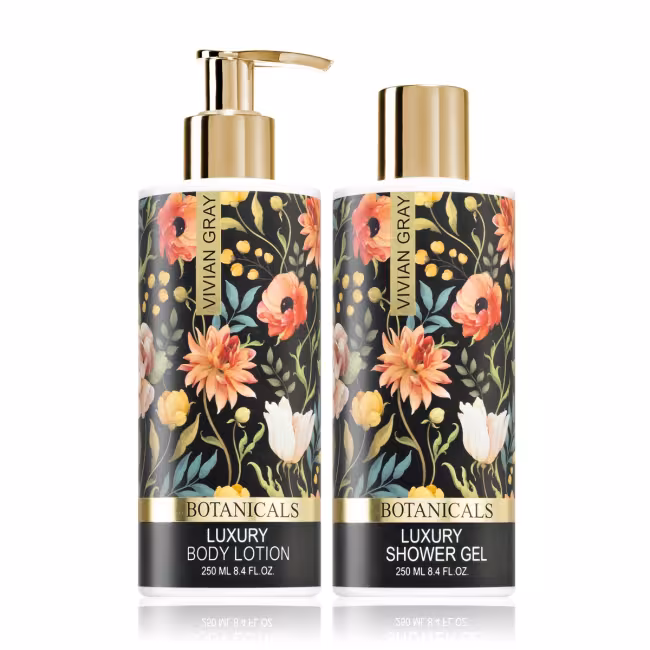 Darčeková sada starostlivosti o telo Vivian Gray BOTANICALS 2 x 250 ml