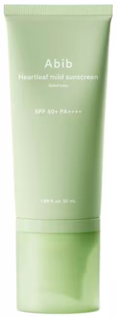 Abib Ochranný krém SPF 50+ Heartleaf Mild Sunscreen 50 ml