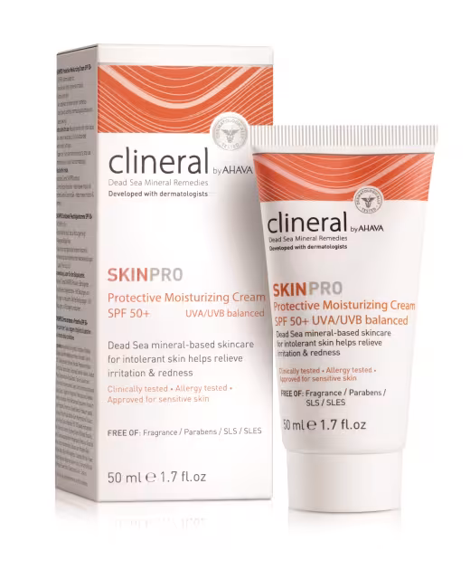AHAVA Ochranný denný krém SPF 50 Clineral SkinPro (Protective Moisturizing Cream) 50 ml
