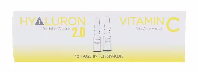 Alcina Regeneračné pleťové ampulky s kyselinou hyalurónovou a vitamínom C Vital-Aktiv ampulla 10 x 1 ml