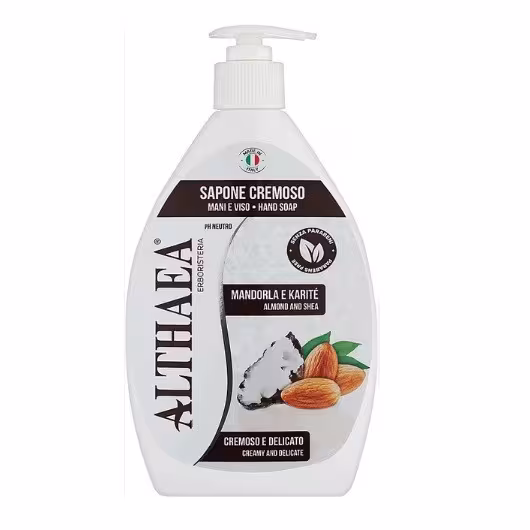 Althaea tekuté mydlo 600ml - Almond &amp; Shea (pumpa) - Biele