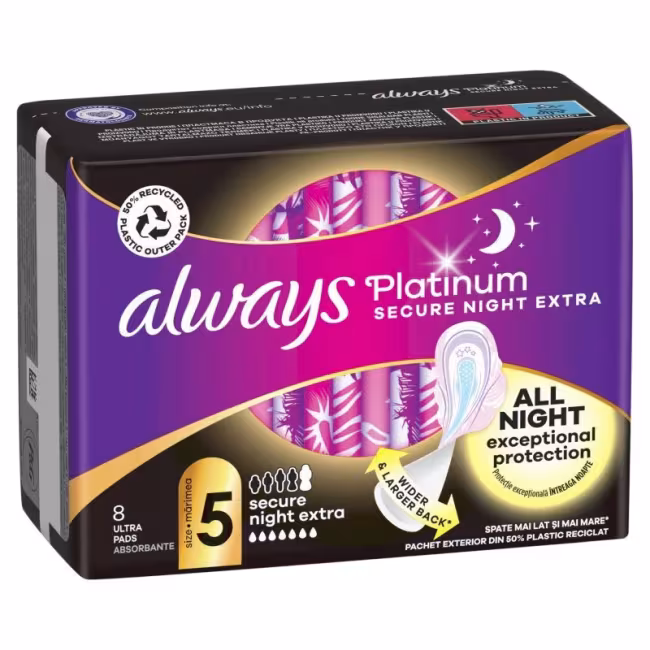 ALWAYS Platinum Secure Night Extra 8ks