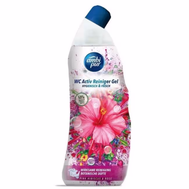Ambi Pur WC Čistiaci gél Pink Hibiscus &amp; Rose 750ml