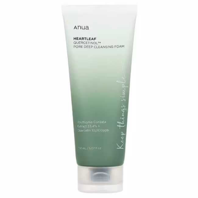 ANUA Heartleaf Quercetinol Hĺbkovo čistiaca pena na tvár 150 ml