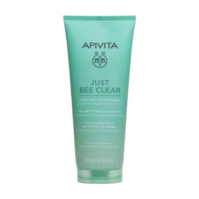 APIVITA Just Bee Clear Čistiaci gél na pleť so sklonom k ​​akné 200 ml