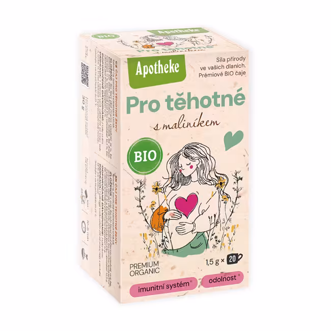 APOTHEKE Čaj pre tehotné s maliníkom BIO 20 sáčkov