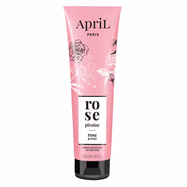 April Rose Peony telový peeling 150 ml, Soft Body Scrub