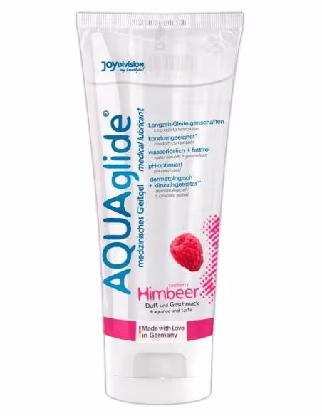 AQUAglide - lubrikant na báze vody - malina - 100 ml