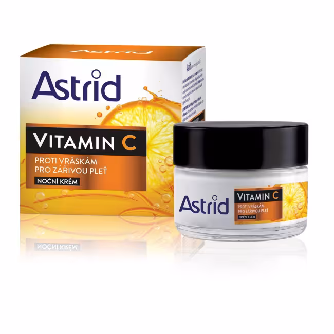 Astrid Nočný krém proti vráskam pre žiarivú pleť Vitamín C 50 ml