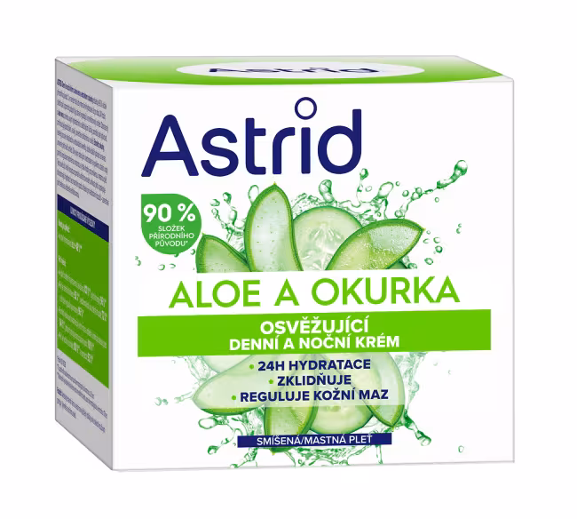 Astrid Osviežujúci denný a nočný krém Aloe a uhorka 50 ml
