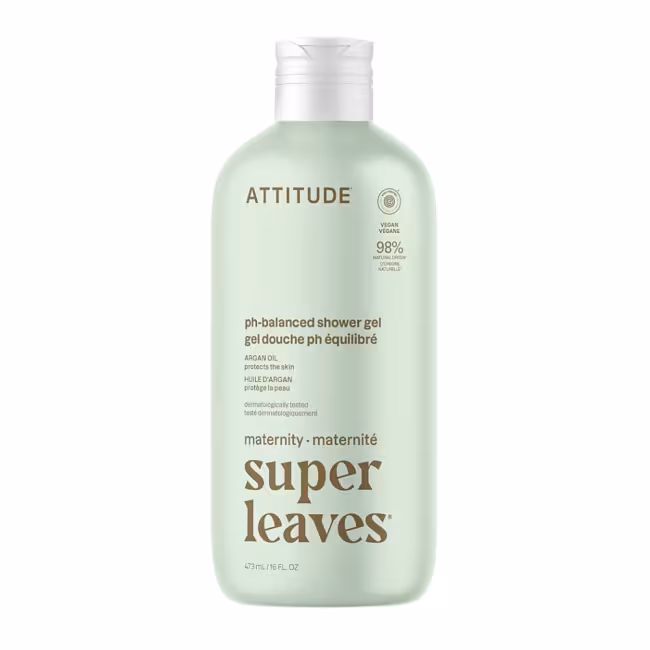 ATTITUDE Super leaves Maternity telové mydlo pre tehotné s arganom 473 ml
