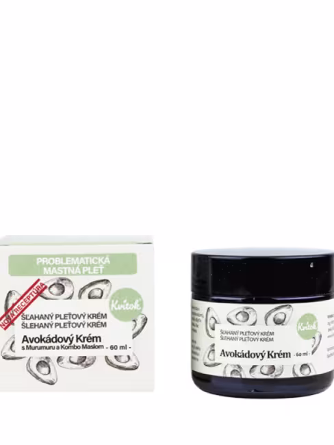 Avokádový krém s Murumuru a Kombo maslom pre mastnú/problematickú Pleť KVITOK 60 ml