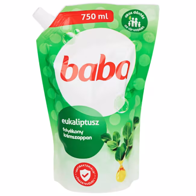 BABA antibakteriálne tekuté mydlo - náplň Eukalyptus 500ml
