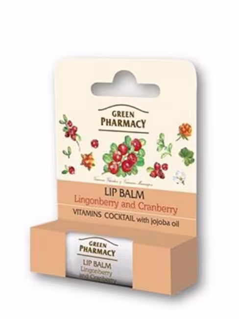 Vitamínový balzam na pery - Brusnica Green Pharmacy 3,6 g
