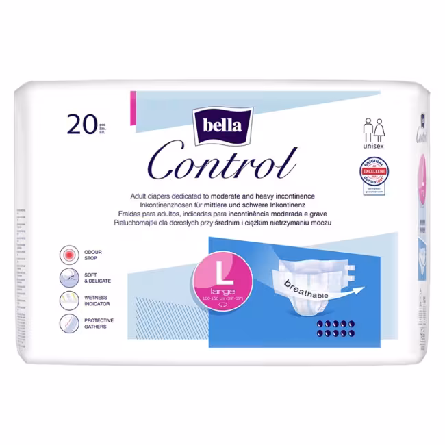 BELLA Control plienkové nohavičky L 20 kusov