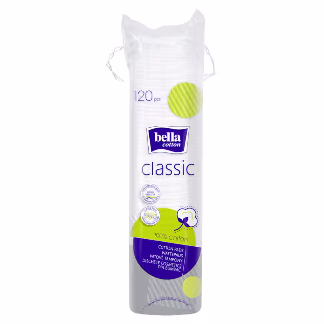 BELLA Cotton Classic Odličovacie tampóny 120 kusov