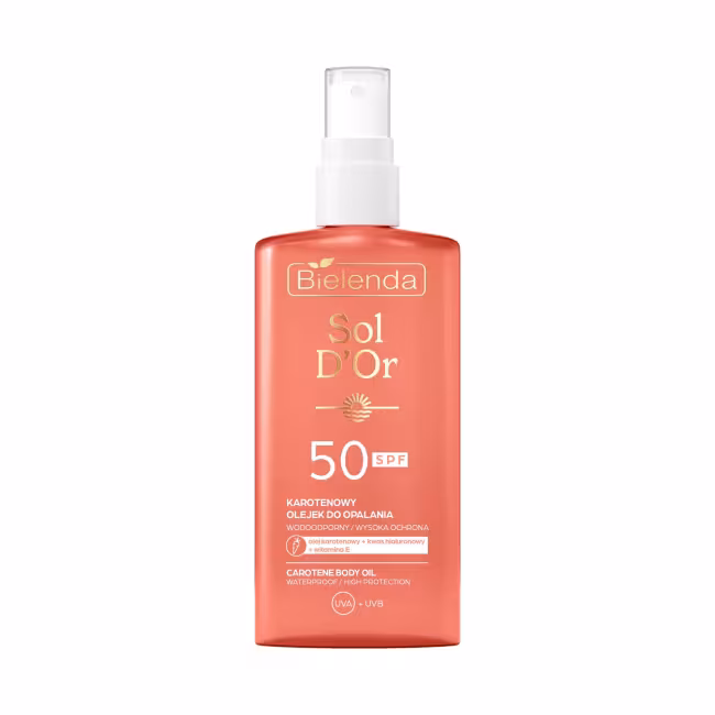 Bielenda Opaľovací telový olej SPF 50 Carotene Body Oil 150 ml