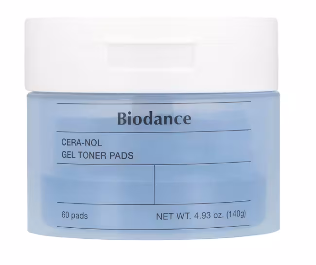 BIODANCE Cera-Nol Gel Toner Pads Gélové hydratačné vankúšiky na tvár 60ks