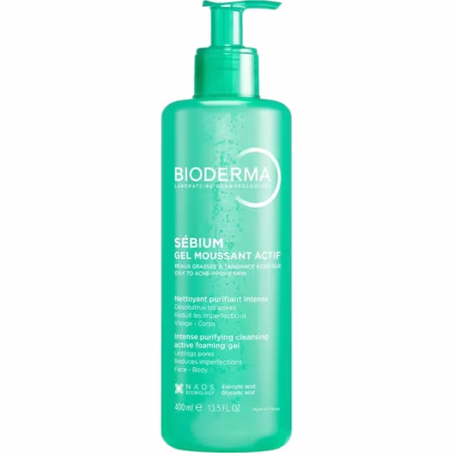 Bioderma Čistiaci pleťový gél Intense Purifying Cleansing Active Foaming Gél 400 ml