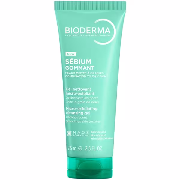 Bioderma Pleťový peeling Sébium Micro-Exfoliating Cleansing Gél 75 ml