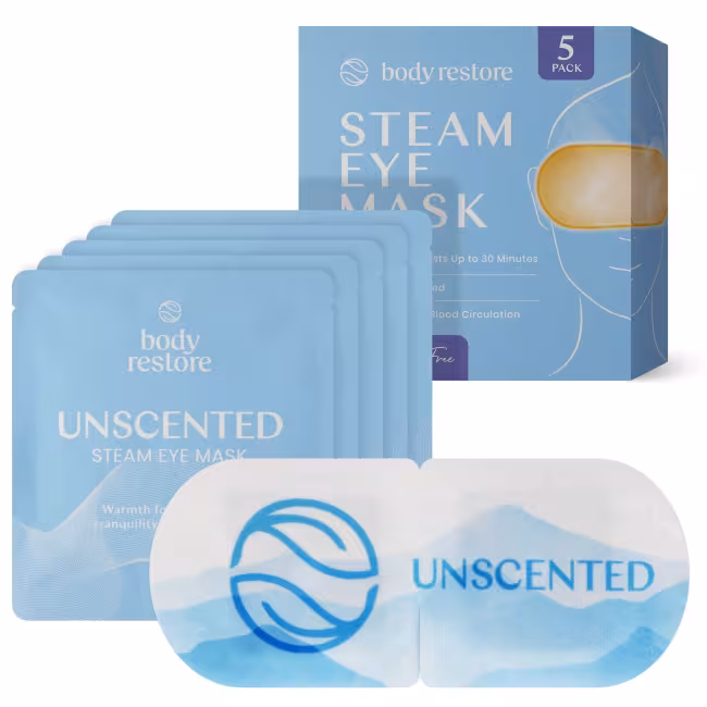Body Restore Samozahrievacia relaxačná maska na očné okolie Steam Eye Mask 5 ks