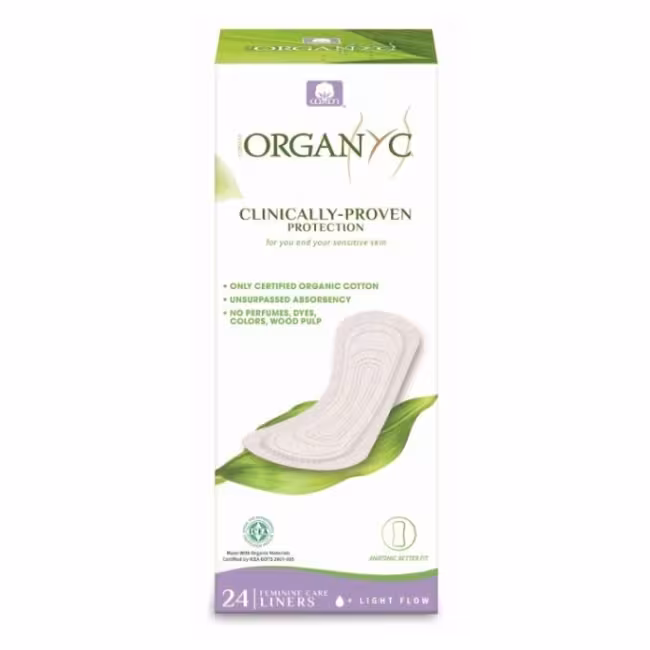 ORGANYC Slipové vložky Light Plus 24 kusov