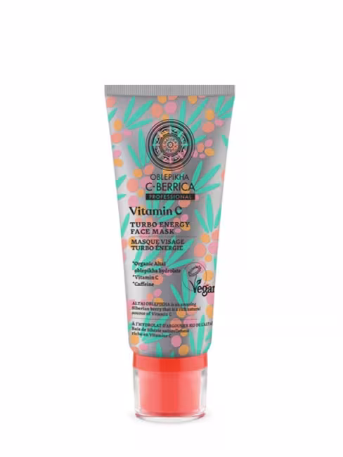 Rakytník C-Berrica - Maska na tvár Turbo Energia NATURA SIBERICA 100 ml