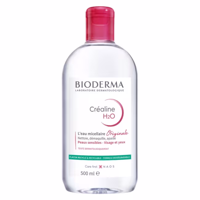 Bioderma Čistiaca micelárna voda Créaline H2O (Cleansing Micellar Water) 500 ml