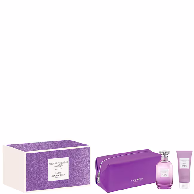 Coach Dreams Moonlight kazeta, EdP 90 ml + TM 100 ml + kozmetická taštička