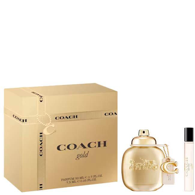 Coach Gold kazeta, parfum 50 ml + parfum 7,5 ml
