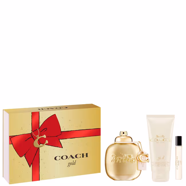 Coach Gold kazeta, parfum 90 ml + parfum 7,5 ml + TM 100 ml