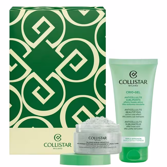 Collistar Perfect body kazeta, Cryo-Gel Anticellulite 175 ml + Cryoactive Talasso-Scrub 150g