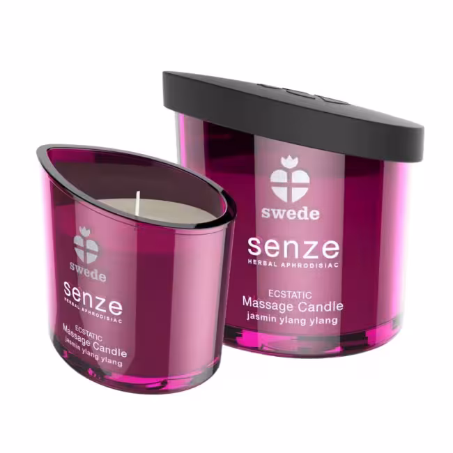 Swede Senze masážna sviečka Extáza - jasmín, ylang ylang 50 ml