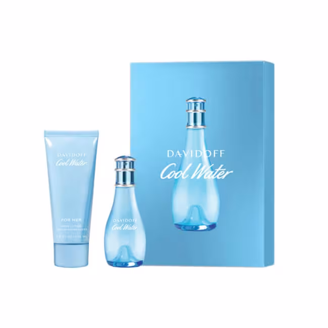 Davidoff Cool Water Woman - EDT 30 ml + telové mlieko 75 ml