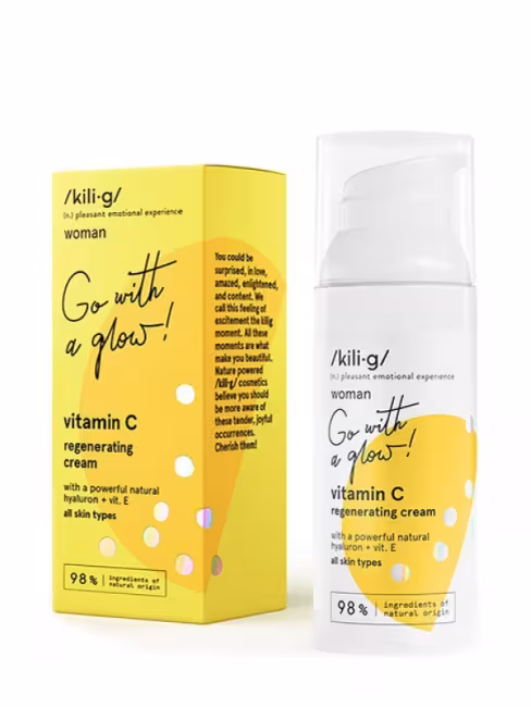 Pleťový krém s vitamínom C a kys. hyalurónovou KILIG 50 ml