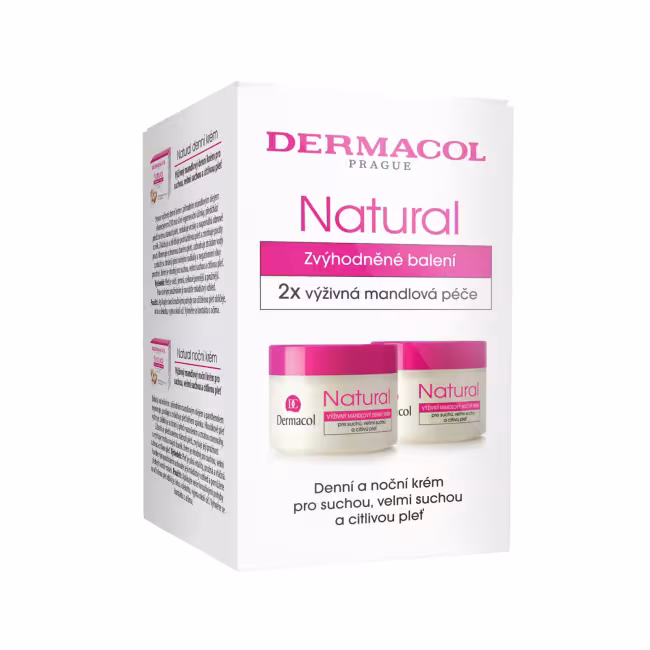 Dermacol Prírodný mandľový denný a nočný krém v darčekovom balení