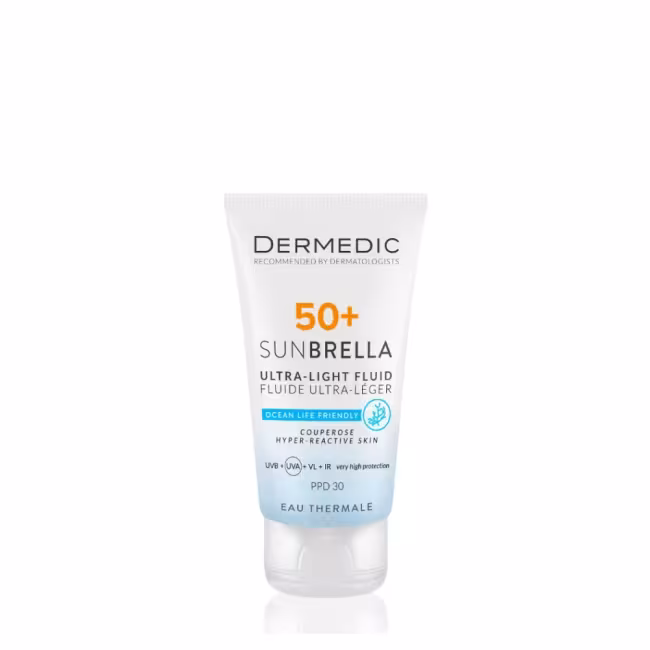 DERMEDIC Sunbrella Emulzia kuperózna a hyperreaktívna pleť SPF50+ 40 ml