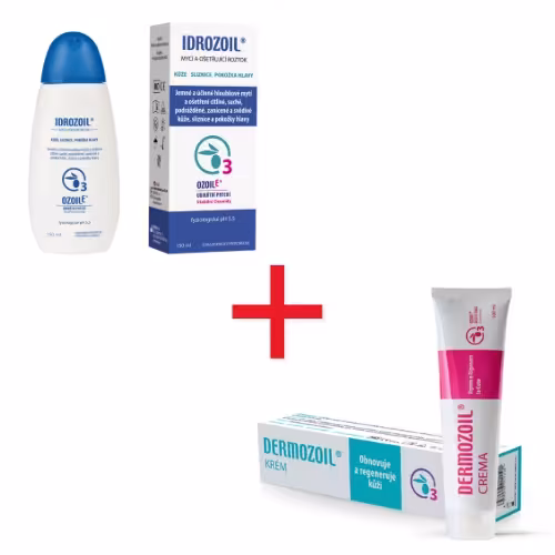 Súprava na zapálenú pokožku DERMOZOIL + IDROZOIL