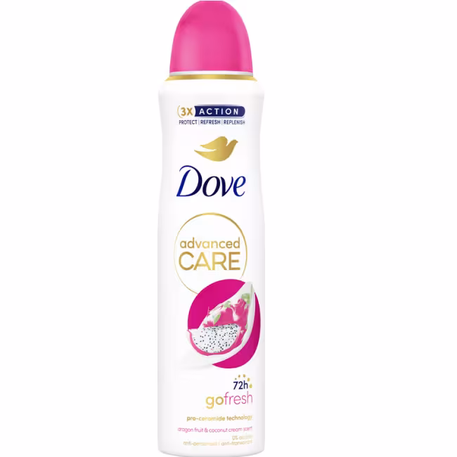 DOVE dragon fruit &amp; coconut cream scent deospray 150ml