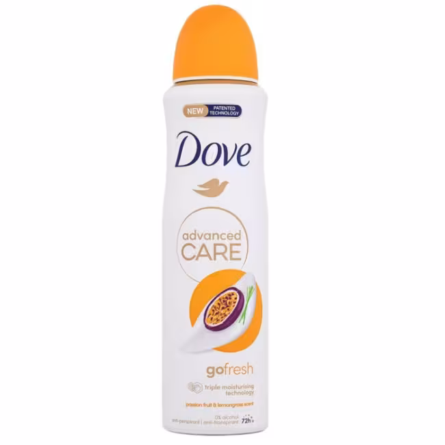 DOVE go fresh Passion Fruit &amp; Lemongrass Scent deospray 150ml