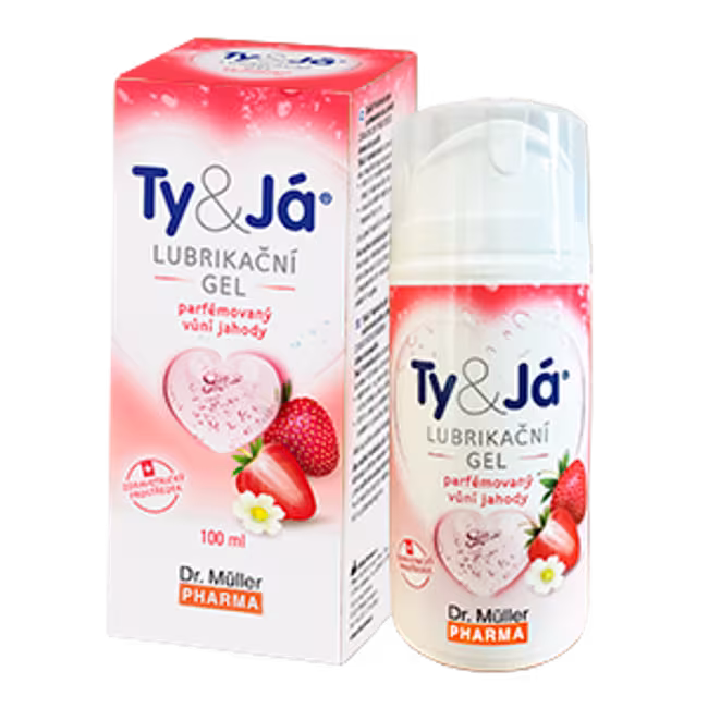 DR. MÜLLER Ty & Ja Lubrikačný parfumovaný gél vôňou jahody 100 ml
