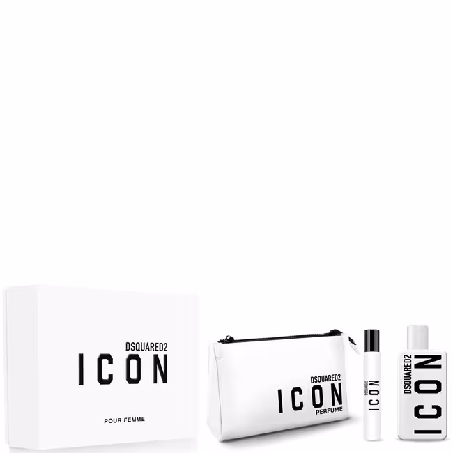 DSQUARED2 Icon Pour Femme kazeta, EdP 100 ml + pero 10 ml + kozmetická taška