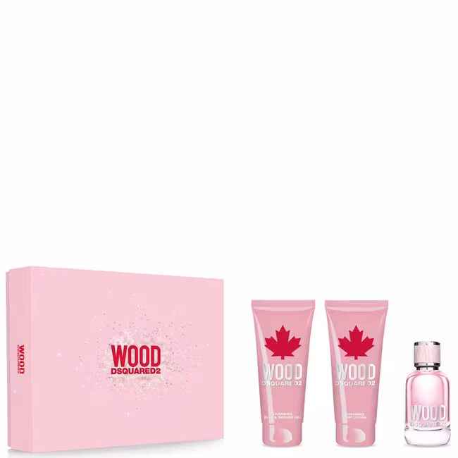 DSQUARED2 Wood Pour Femme kazeta, EdT 50 ml + SG 100 ml + TM 100 ml