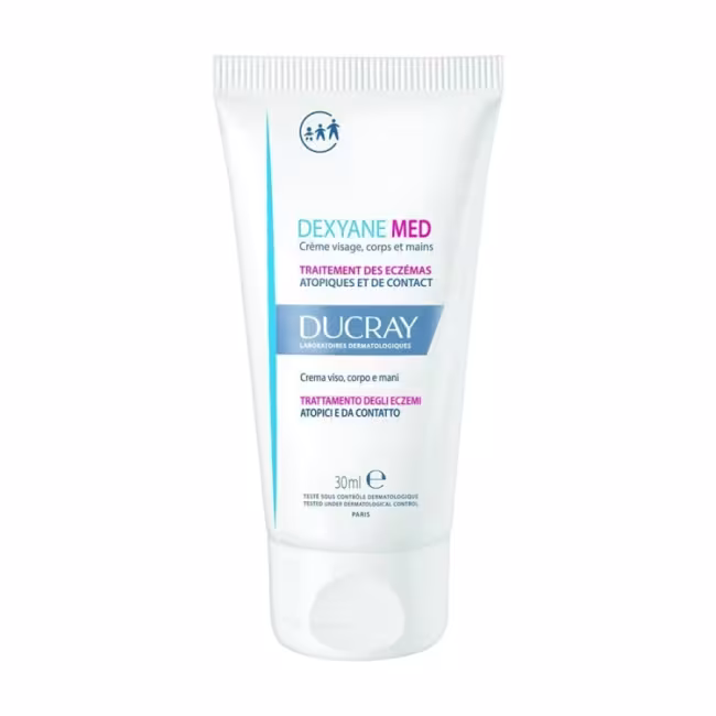 Ducray Upokojujúci krém na tvár a telo Dexyane MeD (Soothing Repair Cream) 30 ml