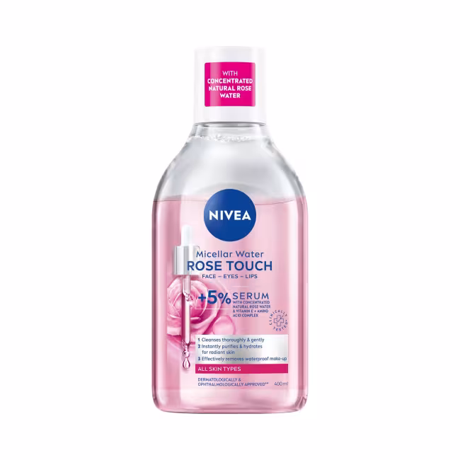 Nivea Dvojfázová micelárna voda s ružovou vodou (Micellar Rose Water) 400 ml