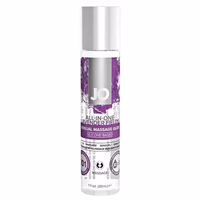 JO All-in-one masážny a lubrikačný gél s levanduľou 30ml