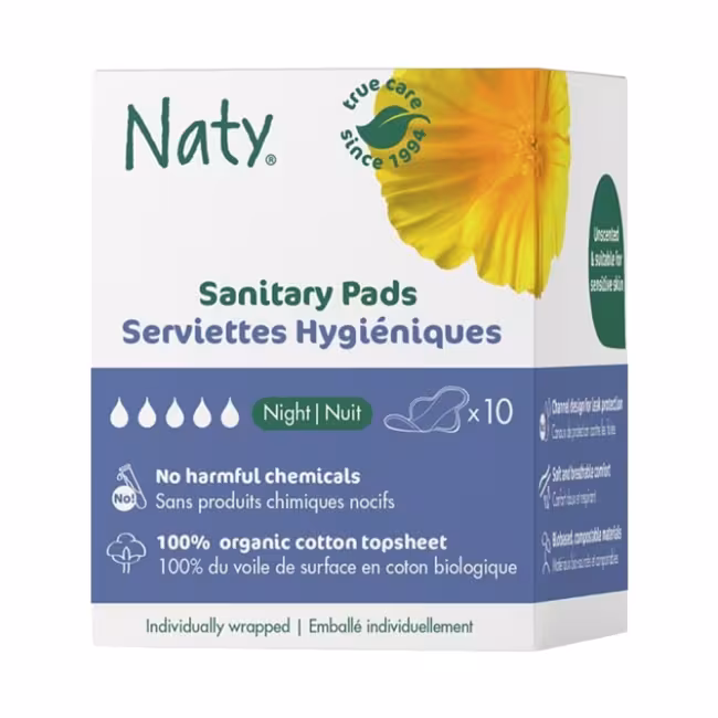 ECO BY NATY Dámske vložky nočné 10 kusov